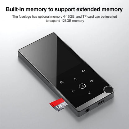 เครื่องเล่นเพลง MP4 / MP3 Lossless แบบสัมผัสขนาด 2.4 นิ้ว รองรับ E-Book / นาฬิกาปลุก / ตั้งเวลาปิดเครื่อง, 4GB without Bluetooth, 8GB without Bluetooth, 16GB without Bluetooth, 4GB Bluetooth Version, 8GB Bluetooth Version, 16GB Bluetooth Version