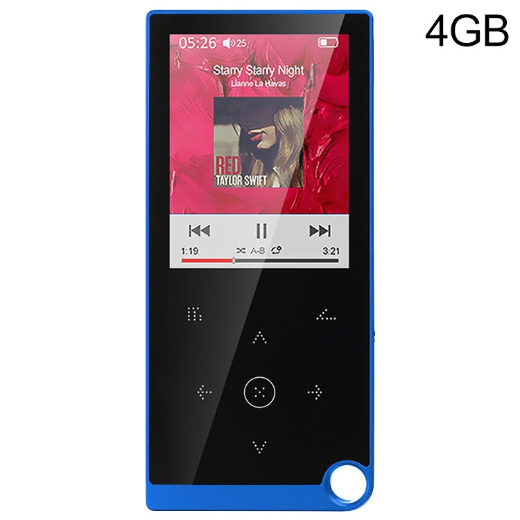 เครื่องเล่นเพลง MP4 / MP3 Lossless แบบสัมผัสขนาด 2.4 นิ้ว รองรับ E-Book / นาฬิกาปลุก / ตั้งเวลาปิดเครื่อง, 4GB without Bluetooth, 8GB without Bluetooth, 16GB without Bluetooth, 4GB Bluetooth Version, 8GB Bluetooth Version, 16GB Bluetooth Version