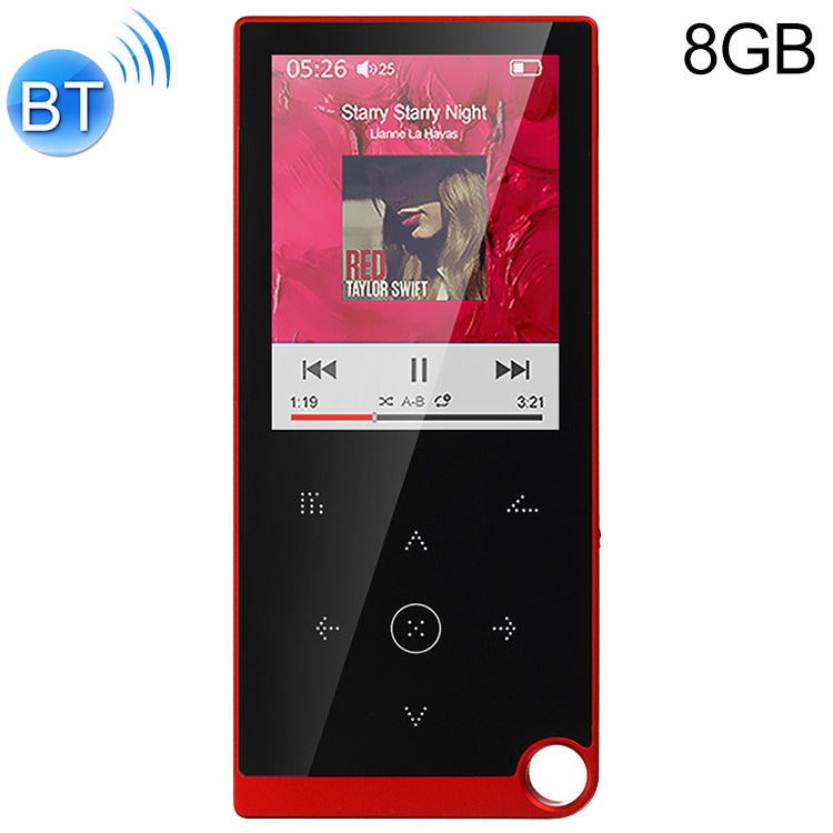 เครื่องเล่นเพลง MP4 / MP3 Lossless แบบสัมผัสขนาด 2.4 นิ้ว รองรับ E-Book / นาฬิกาปลุก / ตั้งเวลาปิดเครื่อง, 4GB without Bluetooth, 8GB without Bluetooth, 16GB without Bluetooth, 4GB Bluetooth Version, 8GB Bluetooth Version, 16GB Bluetooth Version