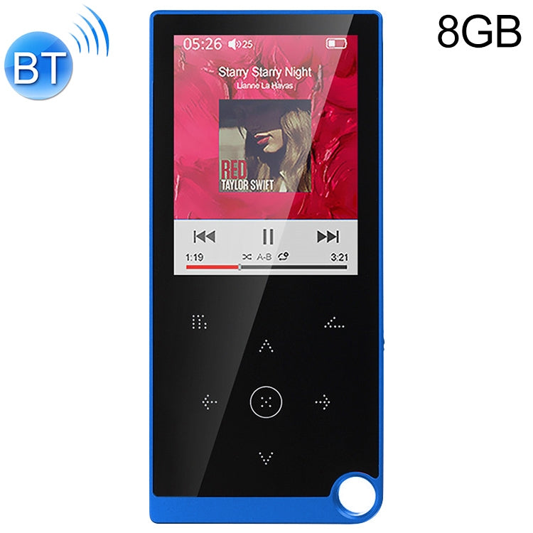 เครื่องเล่นเพลง MP4 / MP3 Lossless แบบสัมผัสขนาด 2.4 นิ้ว รองรับ E-Book / นาฬิกาปลุก / ตั้งเวลาปิดเครื่อง, 4GB without Bluetooth, 8GB without Bluetooth, 16GB without Bluetooth, 4GB Bluetooth Version, 8GB Bluetooth Version, 16GB Bluetooth Version
