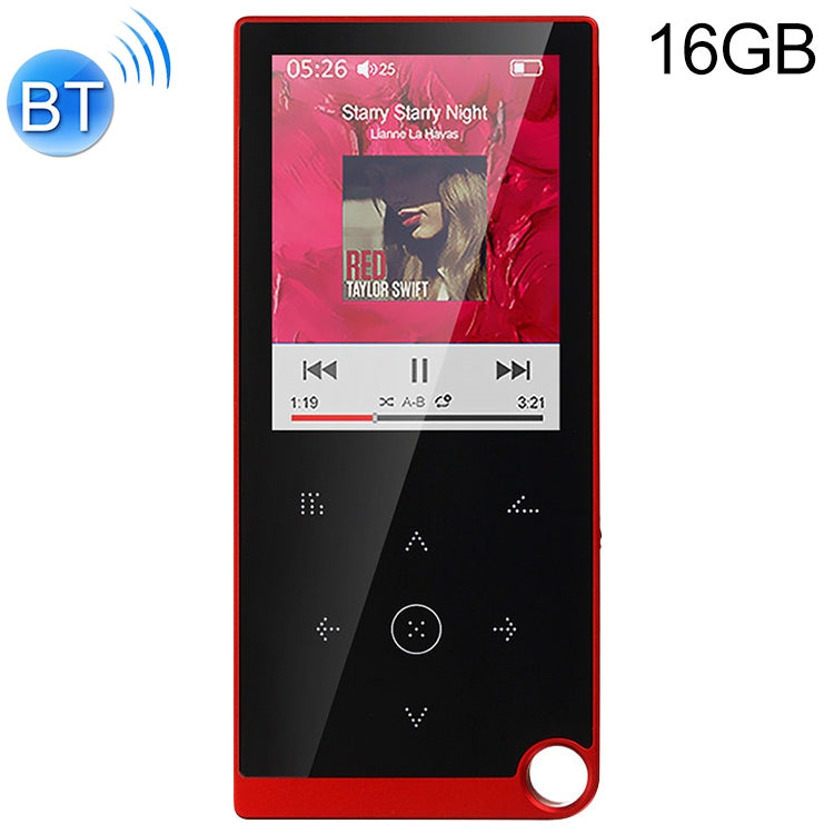 เครื่องเล่นเพลง MP4 / MP3 Lossless แบบสัมผัสขนาด 2.4 นิ้ว รองรับ E-Book / นาฬิกาปลุก / ตั้งเวลาปิดเครื่อง, 4GB without Bluetooth, 8GB without Bluetooth, 16GB without Bluetooth, 4GB Bluetooth Version, 8GB Bluetooth Version, 16GB Bluetooth Version
