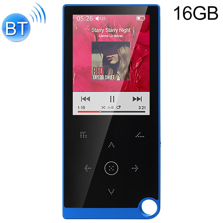 เครื่องเล่นเพลง MP4 / MP3 Lossless แบบสัมผัสขนาด 2.4 นิ้ว รองรับ E-Book / นาฬิกาปลุก / ตั้งเวลาปิดเครื่อง, 4GB without Bluetooth, 8GB without Bluetooth, 16GB without Bluetooth, 4GB Bluetooth Version, 8GB Bluetooth Version, 16GB Bluetooth Version
