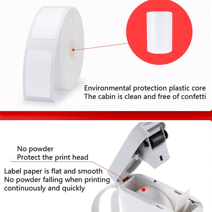 2 PCS ซูเปอร์มาร์เก็ตสินค้าสติกเกอร์ป้ายราคากระดาษ Self-Adhesive ป้ายความร้อนกระดาษสำหรับ NIIMBOT D11, White 12x22mm 260 Sheets, White 12x40mm 160 Sheets, White 15x50mm 130 Sheets, Warm Yellow 12x40mm 160 Sheets