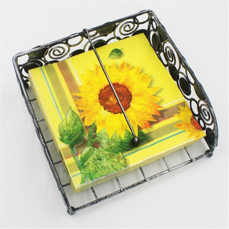 กระดาษเช็ดปากตกแต่งงานปาร์ตี้สีสันสดใส, Yellow Sunflower