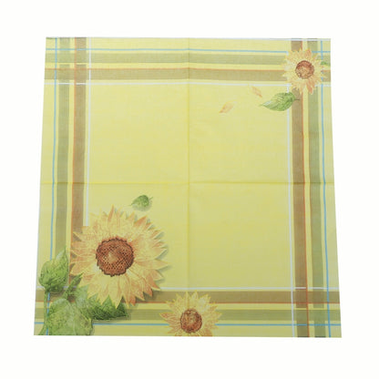 กระดาษเช็ดปากตกแต่งงานปาร์ตี้สีสันสดใส, Yellow Sunflower