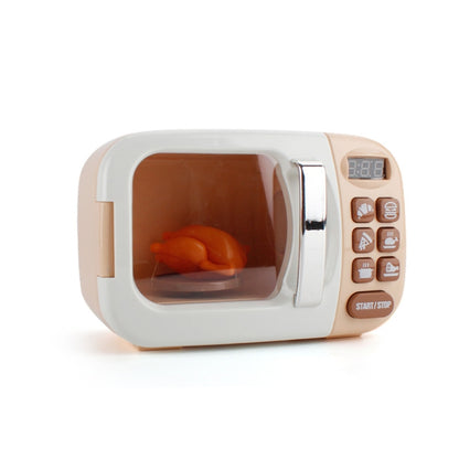 จำลองปริศนาครัวของเล่นเล่นบ้านเครื่องใช้ในครัวรุ่น, Washing Machine, Bread Machine, Stove Oven, Water Dispenser, Microwave Oven, Egg Steamer, Juicer