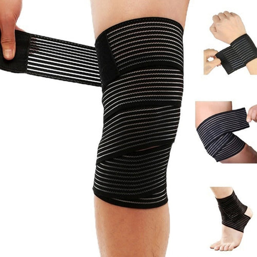 2 PCS Elastic Winding Knee Pads สายรัดเลกกิ้งขี่ปีนเขาแบบแรงดันสูง, ความยาว: 180 ซม, 180cm
