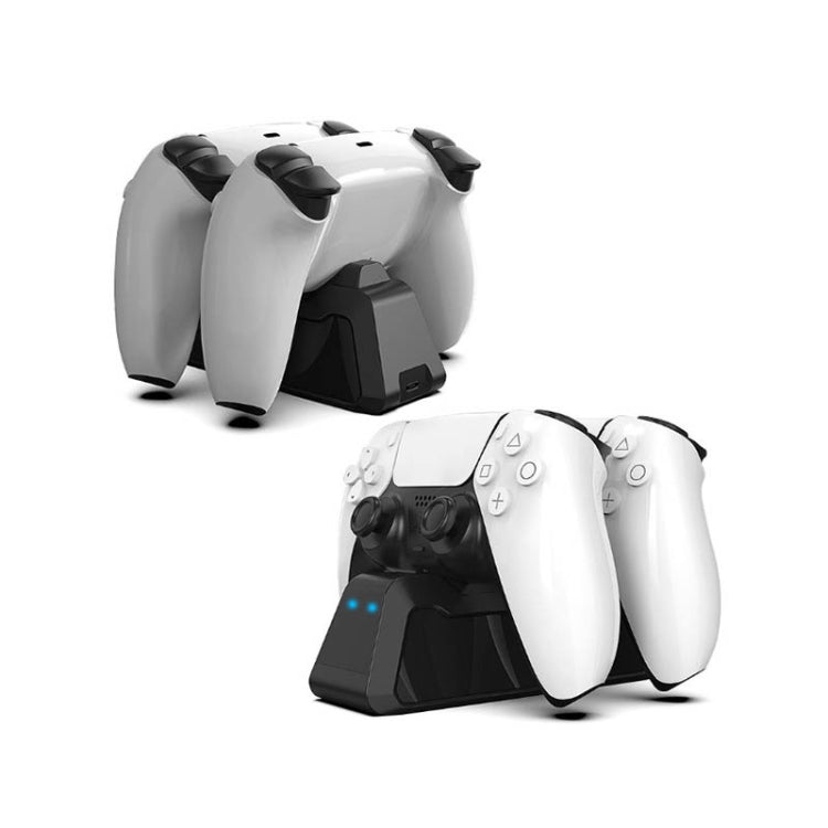 เครื่องชาร์จคอนโทรลเลอร์เกมคอนโทรลเลอร์เครื่องชาร์จคู่สำหรับ PS5