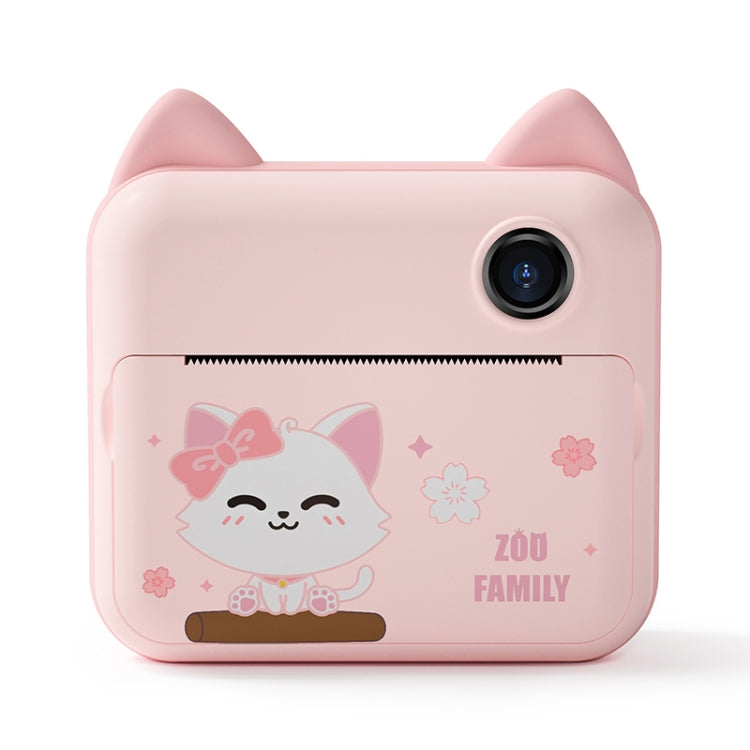 P1 ไม่มีการ์ดเด็กกล้องทันที 1200W ด้านหน้าและด้านหลังเลนส์คู่มินิพิมพ์ภาพถ่ายกล้องดิจิตอลของเล่น (ไดโนเสาร์สีเขียว), Green Dinosaur No Card, Pink Cat No Card, Green Dinosaur 16GB, Pink Cat 16GB, Green Dinosaur 32GB, Pink Cat 32GB