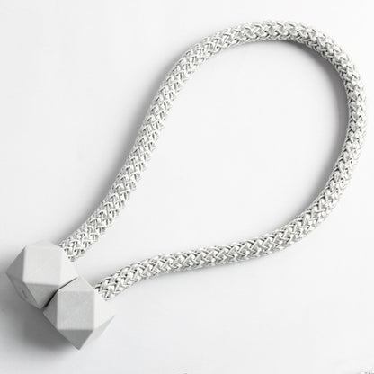 CK-17 4 ชิ้น Magic Cube ผ้าม่านเรียบง่ายหัวเข็มขัดแม่เหล็กติดตั้งฟรีสายรัดผ้าม่าน