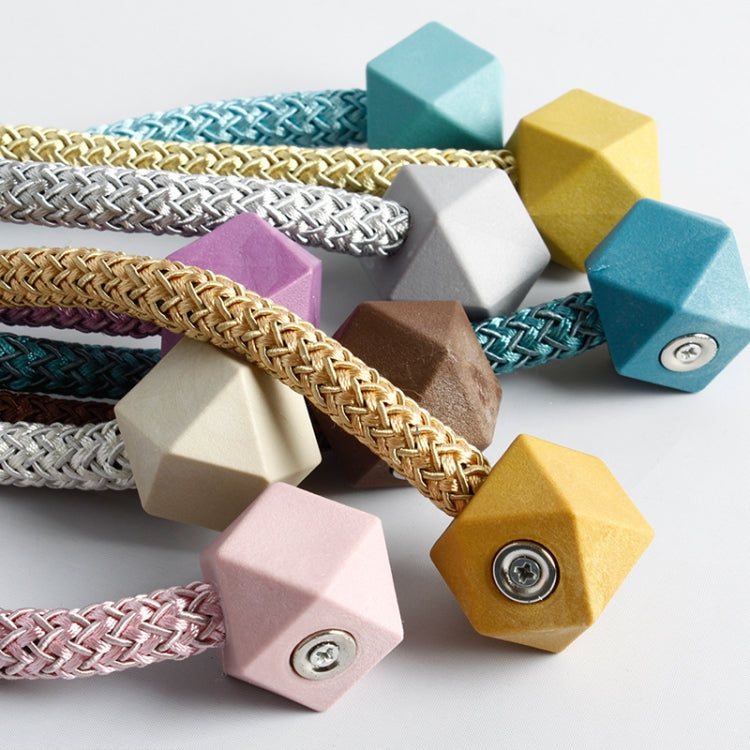 CK-17 4 ชิ้น Magic Cube ผ้าม่านเรียบง่ายหัวเข็มขัดแม่เหล็กติดตั้งฟรีสายรัดผ้าม่าน