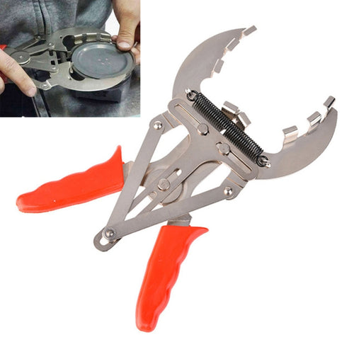 Auto แหวนลูกสูบ Plier CLAMP รถซ่อมเครื่องมือที่มีประสิทธิภาพแหวนลูกสูบ Expander ปรับลูกสูบลบมือถือเครื่องมือ, Size: L