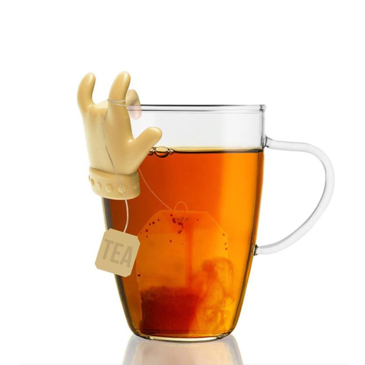 2 PCS Little Finger Shape Tea Heroes ช้อนชา,การจัดส่งสีแบบสุ่ม, Teaspoon Holder