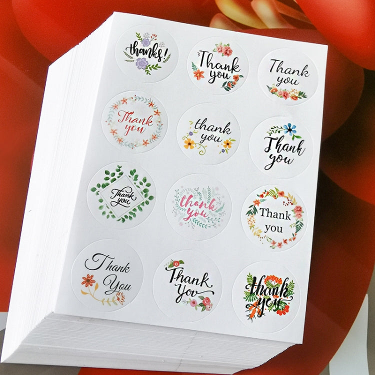 50 ชิ้น ขอบคุณ สติกเกอร์ปิดผนึก 12 ขอบคุณ สติกเกอร์ปิดผนึกแบบกลม, Thankyou Stickers