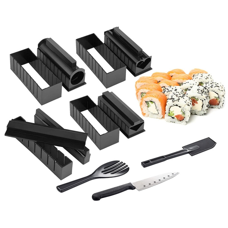แม่พิมพ์ซูชิ 11 ใน 1 พร้อมมีดซูชิแม่พิมพ์ลูกข้าว DIY Home Creative ชุดซูชิโรล, Sushi Roll Set