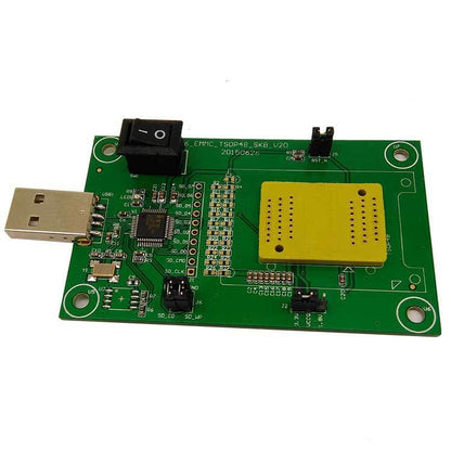 EMCP221 Flip Shrapnel ไปยังซ็อกเก็ตทดสอบ USB Burn Socket