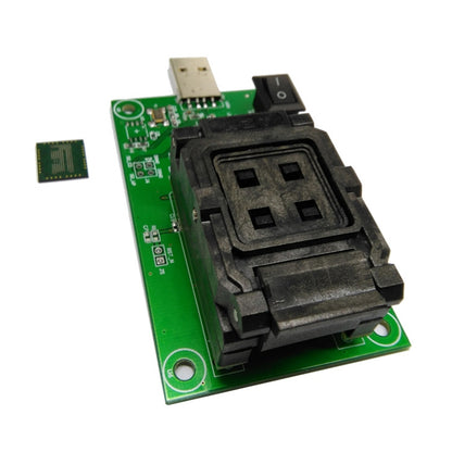 EMCP162/168 พลิกกระสุน USB ซ็อกเก็ตทดสอบ EMCP ซ็อกเก็ตการเขียนโปรแกรมโทรศัพท์มือถือตัวอักษรอ่าน-เขียนซ็อกเก็ต