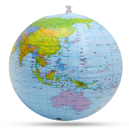 30 ซม.Inflatable Globe World Earth Ocean แผนที่ Ball ภูมิศาสตร์การเรียนรู้การศึกษาลูกบอลชายหาดของเล่นเด็กตกแต่งโฮมออฟฟิศ, Inflatable Globe Map Ball