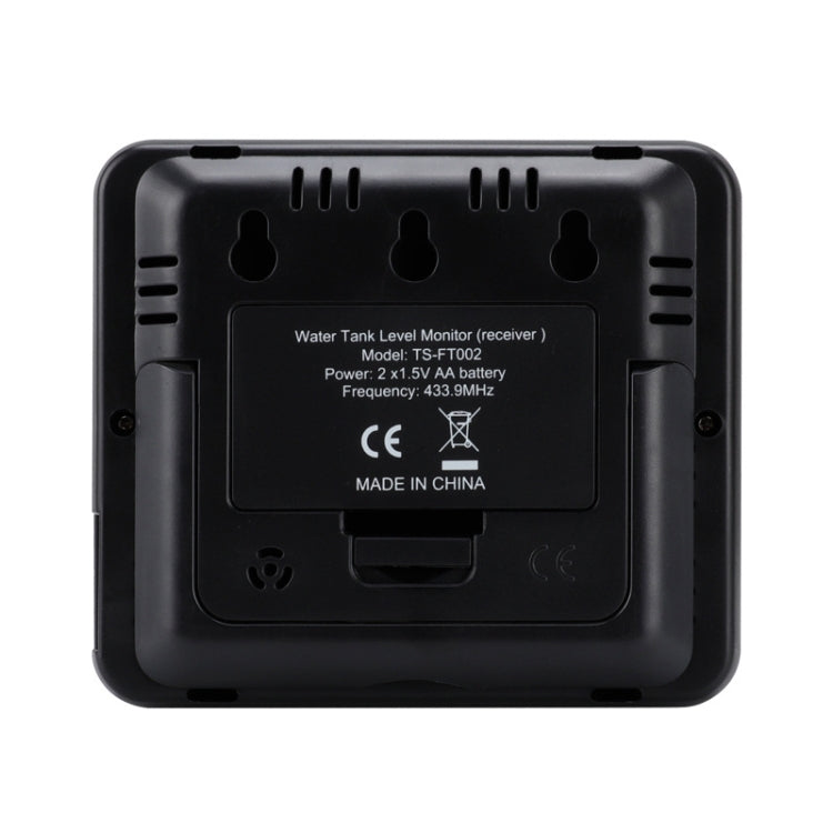 TS-FT002 มัลติฟังก์ชั่นอัลตราโซนิกอิเล็กทรอนิกส์ถังน้ำระดับพร้อมเครื่องวัดอุณหภูมิอุณหภูมิในร่มนาฬิกา แสดงผล เกจวัดระดับน้ำ, TS-FT002