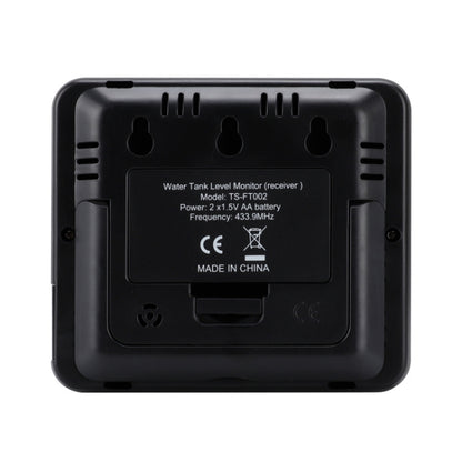 TS-FT002 มัลติฟังก์ชั่นอัลตราโซนิกอิเล็กทรอนิกส์ถังน้ำระดับพร้อมเครื่องวัดอุณหภูมิอุณหภูมิในร่มนาฬิกา แสดงผล เกจวัดระดับน้ำ, TS-FT002