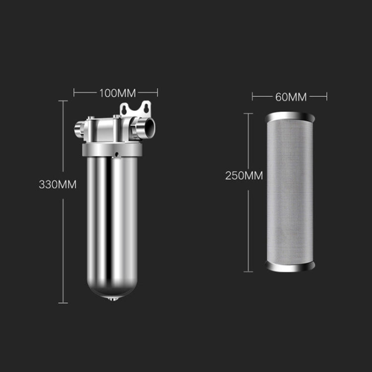 304 สแตนเลส Pre-Filter ในครัวเรือนน้ำประปาเครื่องกรองน้ำกลาง, Water Purifier