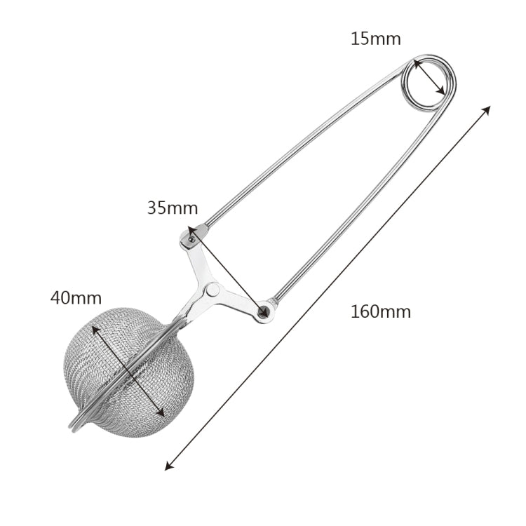 2 ชิ้นสแตนเลสทรงกลมตาข่ายกรองชากาแฟสมุนไพรเครื่องเทศกรองชา Infuser, Stainless Steel
