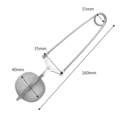 2 ชิ้นสแตนเลสทรงกลมตาข่ายกรองชากาแฟสมุนไพรเครื่องเทศกรองชา Infuser, Stainless Steel