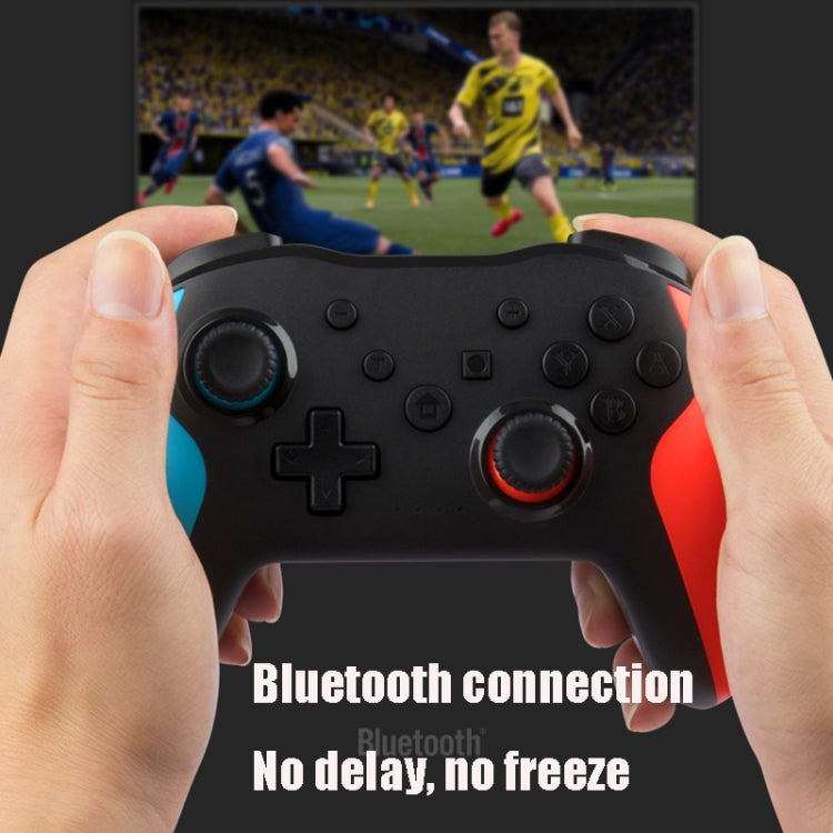 NS009 เกมแพดบลูทูธไร้สายแบบสั่นสะเทือน 6 แกนสำหรับ Switch Pro