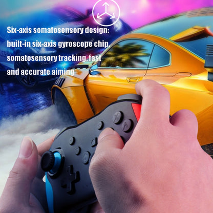 NS009 เกมแพดบลูทูธไร้สายแบบสั่นสะเทือน 6 แกนสำหรับ Switch Pro