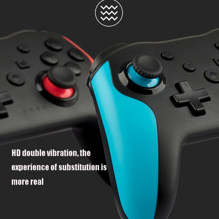 NS009 เกมแพดบลูทูธไร้สายแบบสั่นสะเทือน 6 แกนสำหรับ Switch Pro