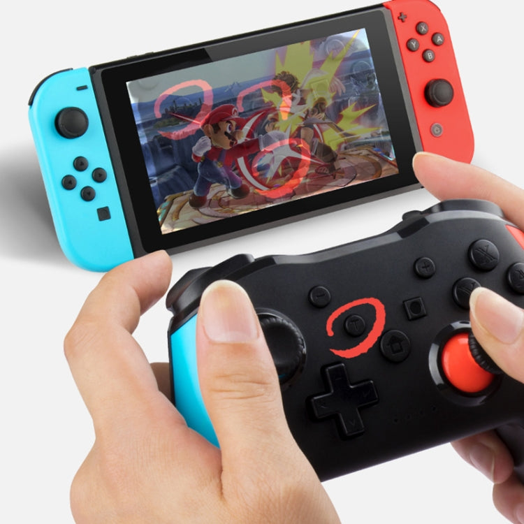 NS009 เกมแพดบลูทูธไร้สายแบบสั่นสะเทือน 6 แกนสำหรับ Switch Pro