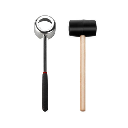 เครื่องมือเปิดมะพร้าวสแตนเลส 304 ชุดเครื่องมือโกนกะลามะพร้าว, 2 in 1 Coconut Opener
