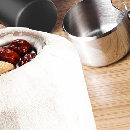 เครื่องมือเปิดมะพร้าวสแตนเลส 304 ชุดเครื่องมือโกนกะลามะพร้าว, 2 in 1 Coconut Opener