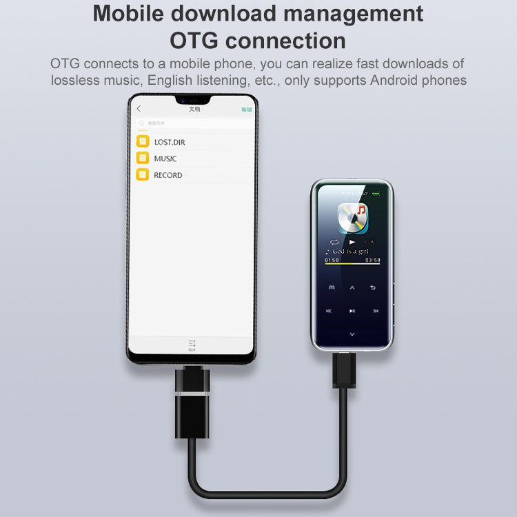 เครื่องเล่น MP3 หน้าจอสัมผัสบลูทูธแบบพกพาเครื่องบันทึก E-Book, 4GB, 8GB, 16GB, 32GB