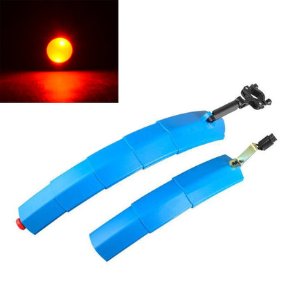 จักรยานบังโคลนพับแบบยืดไสลด์ได้ 27.5 นิ้วไฟท้าย LED เก็บน้ำแบบขยาย