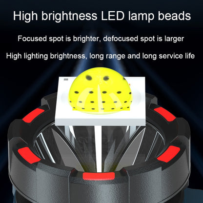 Glare ไฟฉายแบบพกพา Mountaineering กันน้ำ Patrol ไฟฉายแบบชาร์จไฟได้, 4800mAh