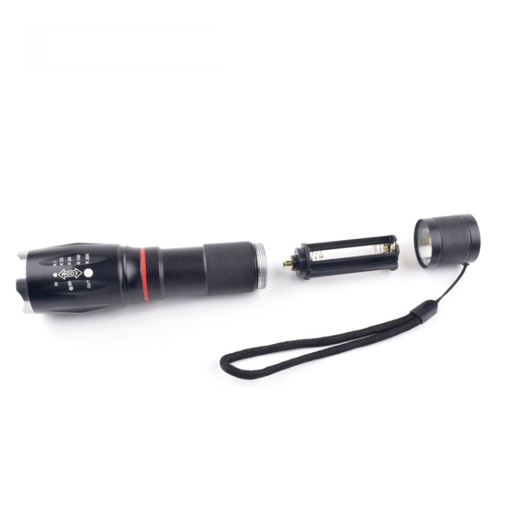 Telescopic Zoom ไฟฉายแสงที่แข็งแกร่ง Strong Magnetic ไฟฉาย LED แบบชาร์จไฟได้, Silver Head (No Battery, No Charger), Black Head (No Battery, No Charger), Silver Head (With Battery, EU Plug Charger), Black Head (With Battery, EU Plug Charger)