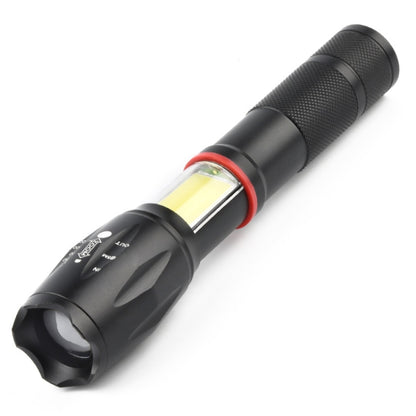 Telescopic Zoom ไฟฉายแสงที่แข็งแกร่ง Strong Magnetic ไฟฉาย LED แบบชาร์จไฟได้, Silver Head (No Battery, No Charger), Black Head (No Battery, No Charger), Silver Head (With Battery, EU Plug Charger), Black Head (With Battery, EU Plug Charger)