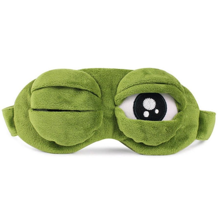 น่ารักตา Plush3D กบ Shade COVER Sleeping REST Travel Eye Mask พร้อมถุงน้ำแข็ง