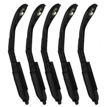 5 ชิ้นมินิป้องกันดวงตาคลิปบนหนังสือไฟพับ LED โคมไฟกลางคืน, Clip-on Book Lights
