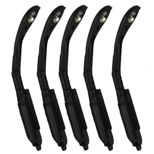 5 ชิ้นมินิป้องกันดวงตาคลิปบนหนังสือไฟพับ LED โคมไฟกลางคืน, Clip-on Book Lights