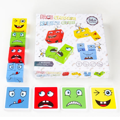 ไม้เด็กปริศนาระดับความท้าทายของเล่น Expression Thinking Training Building Block, Small