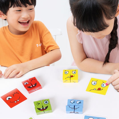 ไม้เด็กปริศนาระดับความท้าทายของเล่น Expression Thinking Training Building Block, Small