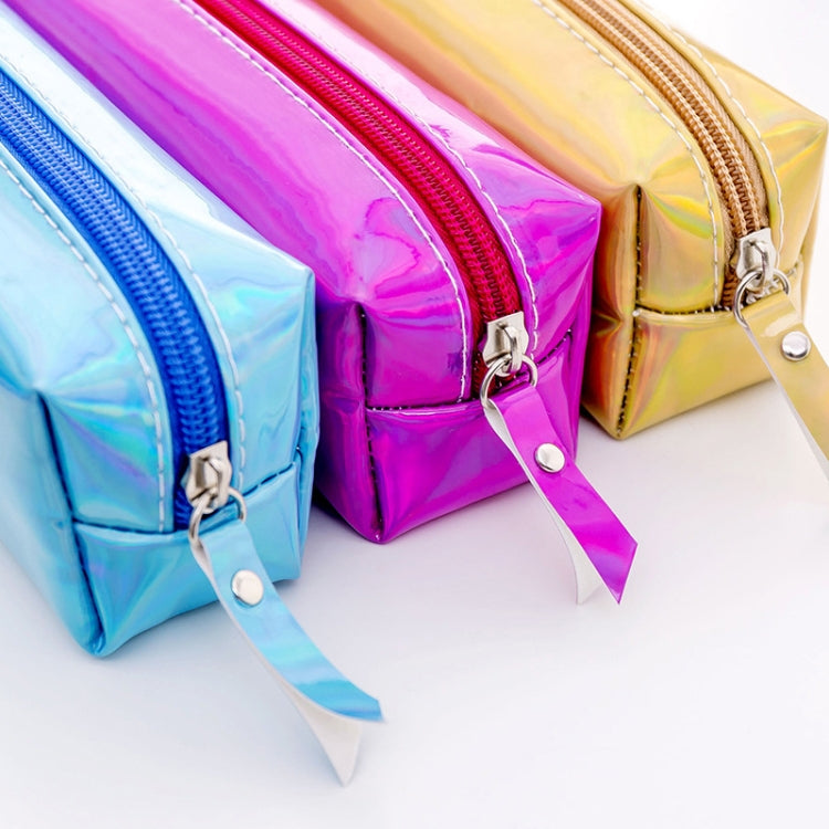 กล่องดินสอเลเซอร์สีรุ้ง PU โรงเรียนเครื่องเขียนของขวัญกล่องดินสอน่ารัก