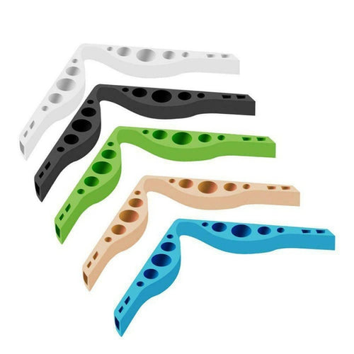 10 PCS Mask Nose Clip Bridge สวมแว่นตา Anti-Fog Sealing Silicone Strip, การจัดส่งสีแบบสุ่ม, Mask Nose Clip
