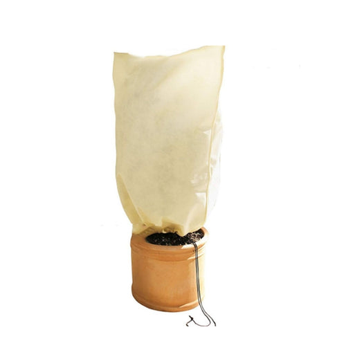 2 PCS Winter Plant Freeze Protection Cover ไม่ทอ Anti-Bacterial Tree Cover, 100x80cm Shrink Buckle, 180x120cm Zipper