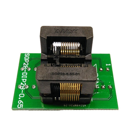 SSOP20 TSSOP20 OTS-28-0.65-01 ชิป Gold-Plated Dual Contact Pin อะแดปเตอร์ซ็อกเก็ต