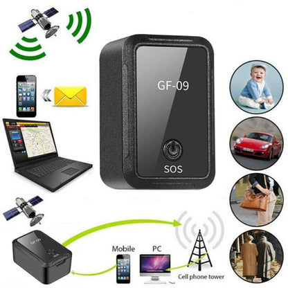 GF09 แบบพกพา รถ GPS Locator เด็กสัตว์เลี้ยง Anti-Lost Tracker, GF09
