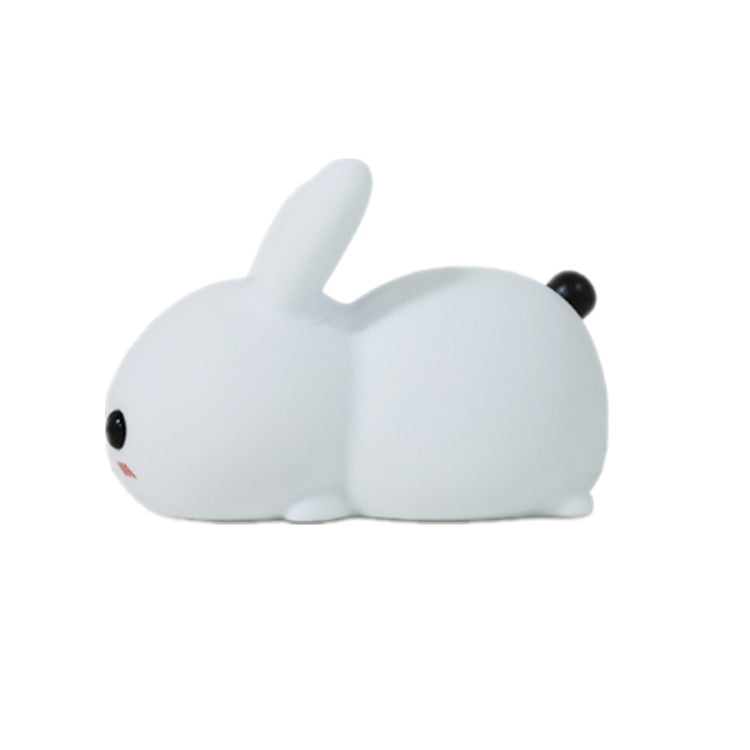 ซิลิโคนกระต่าย LED Night Light USB ชาร์จ Dual-Tone Light Pat Light