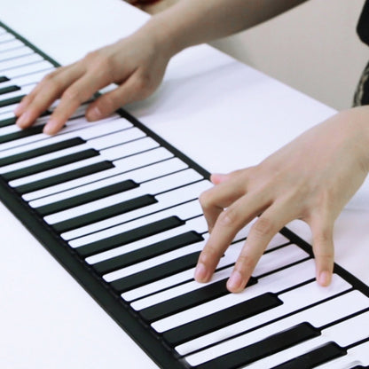 MIDI88 เปียโนพับได้ 88 คีย์ คีย์บอร์ดแบบนุ่ม MIDI ระดับมืออาชีพ จำลองการฝึกเปียโนอิเล็กทรอนิกส์แบบพกพา, 88-Key